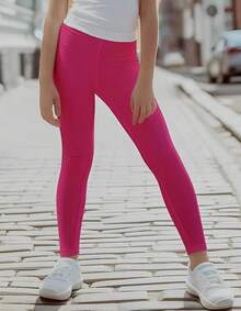 Young Girls Leggings - Hot Pink - View 1