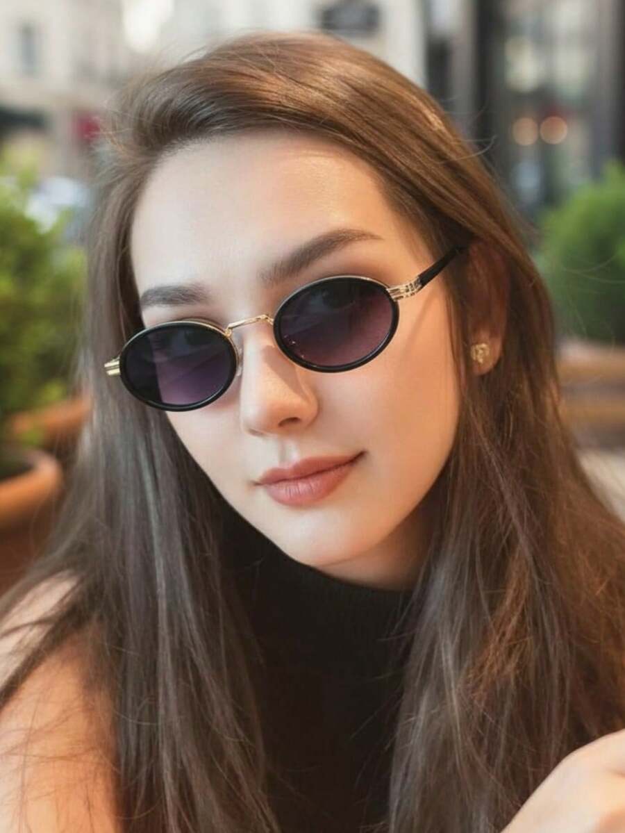 WOMEN'S Y2Y CAT OVAL   LENS - BLACK DEGRADED - View 1