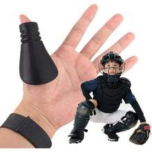 Catcher's - Protector de pulgar para béisbol y sóftbol, protector de pulgar de béisbol de silicona, equipo de entrenamiento para mano izquierda/derecha compatible para reducir lesiones en la - Mediano/Infantil - Ver 13