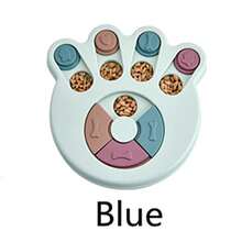 Dog Toys Puzzle Slow Feeder Interactive Increase Puppy IQ Food Dispenser Slowly Eating NonSlip Bowl Pet Cat Dogs Training Game - 爪印藍 - 查看 13