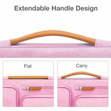 MOSISO 12.9 Inch Tablet Sleeve Case For IPad Pro 13 M4 & IPad Air 13 M3 M2, IPad Pro 12.9 M2 M1 6/5th With Magic Keyboard&Smart Keyboard Folio, Side Open Carrying Bag With 4 Zipper Pockets, Pink,12.9inch,Pink - 粉紅色的 - 查看 7
