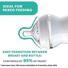 CHICCO, Set de Tetinas para Biberón de Flujo Rápido Natural Feeling, +6 meses - Flujo Regulable - Ver 3