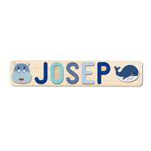 (CUSTOMIZED)1pc Customized Wooden Puzzle,1st Birthday Gift For Toddlers,Preschoolers Toys For 1,2,3,4,5,6 Years Old Children,Montessori Toys For Kids,Early Education Toys For Boys,Cognitive Toys For Girls,Beautiful Color Suitable Girls,Personalized Name Puzzle,Customized 3D Alphabet Jigsaw Puzzle - Blue - View 14
