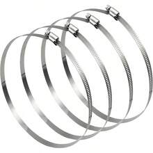 Abrazaderas Para Manguera de Acero Inoxidable 304 Ajustables,Paquete de 4 Clips de Manguera de Acero Inoxidable (91-114MM) - 289-311 mm - Ver 13
