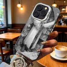 Funda de Teléfono Plateada Vintage Impresión de Alchemist Studio para iPhone 14 13 12 11 Pro Max y  Galaxy S23 S22 S21 Plus Opción de Regalo Ideal para Todas las Estaciones - Negro - Ver 6