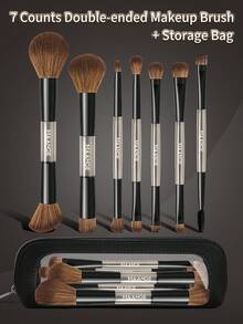 MAANGE 8/9/12/20支化妆刷套装，包含专业铝管化妆刷和收纳袋，内含粉底刷、面部刷、散粉刷、腮红刷、遮瑕刷、修容刷、鼻刷、高光刷、眼影刷、眉刷、细节刷，适合日常面部彩妆，旅行化妆刷套装，送给女性和女孩的礼物。 - 彩色 - 查看 14