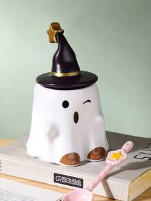 1pc Creative Cartoon Ceramic Cup, Large Capacity Office Coffee Milk Mug, Suitable For Halloween, Easter, Children's Day, Women's Day, Christmas - Multicolor - View 9