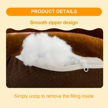 LOVEWE 1-Piece Cartoon Animal Plush Sofa Chair - Durable Thickened Learn To Sit Up Seat | Christmas Living Room/Bedroom Kids Furniture - 大象灰 - 查看 10