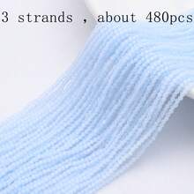 3颗2毫米刻面玻璃珠，色彩缤纷的DIY珠宝配件，可用于制作手链、项链、腰链和其他女士饰品。 - 2mm球 - 查看 52