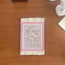 1 قطعة من الأواني العازلة للمشروبات بطراز بوهيمي مزخرف بالشرابات، بنمط هندسي رجعي، نمط زهري رجعي، خلفية صور للحفلات، وسادة طاولة للمناسبات والمهرجانات، إكسسوارات مطبخ، ديكور منزلي، ديكور حفلات الزفاف، عازل للحرارة، ماص للماء، مانع للانزلاق ومانع للسكب، مناسب للمطابخ والمطاعم - متعدد الألوان - مشاهدة 13