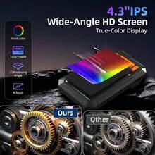 下水道检查摄像头，维护工具，带照明的内窥镜摄像头，1080P高清检查管，配备8个可调节光源，4.3英寸半硬式蛇形摄像头，IP67防水等级，适用于下水道检查，男士酷炫小工具，半硬式电缆内窥镜，小巧便携，圣诞节礼物，男士礼物，父亲节礼物，创意男士礼物，个性化礼物，复活节礼物，情人节礼物