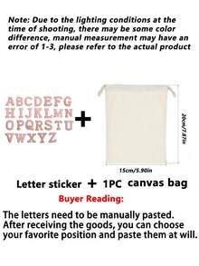 1个A-Z 26字母化妆包，小型化妆包，多功能旅行收纳袋，化妆品、护肤品收纳包，旅行化妆包，化妆品整理包，大容量储物袋 - 彩色 - 查看 8