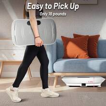 Tousains X ZenActive Vibration Plate Whole Body Exercise And Relaxation Machine With Smart Screen Low Noise Max Weight 330LB For Home Exercise Platform TikTokBlackFriday - 粉色 - 查看 7