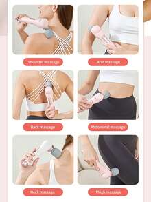 2025新款可充电电动手持按摩棒，全身颈背腰腿按摩手持按摩器，小巧电动按摩锤揉捏振动按摩器，多功能便携式按摩器