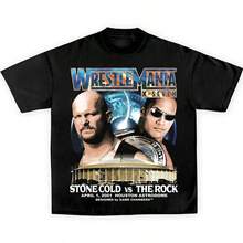 WRESTLEMANIA 17 TEE, Wrestling Graphic Tee, WWE Tee, Sports T-Shirt, Athlete Shirt, Wrestling Gift Streetwear Crewneck Clothing - 黑色 - 查看 2