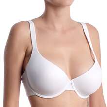 LORMAR Soutien-gorge balconnet pour femme avec armatures, type mousse - Blanc - Voir 1