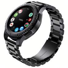 2pcs Unisex Metal Watch Bands, Compatible With Samsung, Watches, Minimalist Sports Watch Strap, Universal Size 20mm/22mm, Smart Watch Replacement Wristband, Fashionable Smart Watch Band, Compatible With Samsung Galaxy Watch 7/6/5/4 (40mm/44mm), Watch Accessories - Black - View 8