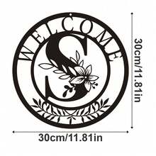 HELLOYOUNG 1件金属牌匾装饰，经典字母设计金属墙饰，墙面悬挂装饰，创意镂空剪影艺术，室内家居装饰，花园墙面装饰，金属工艺品，节日礼物，家居装饰，房间装饰，墙面装饰，生日毕业礼物 - 黑色 - 查看 15