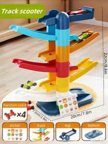 12 piezas Juego de Coches de Carreras en Miniatura con Rampa, Adecuado para Niños de 3-4 Años, 5-6 Años, También es un Gran Regalo para Niños y Niñas de 18 Meses+, Coches de Carreras F1, Juguetes para Niños, Juguetes para Bebés, Regalo de Navidad - Carro de orugas - Ver 12