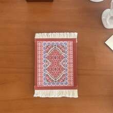 1 قطعة من الأواني العازلة للمشروبات بطراز بوهيمي مزخرف بالشرابات، بنمط هندسي رجعي، نمط زهري رجعي، خلفية صور للحفلات، وسادة طاولة للمناسبات والمهرجانات، إكسسوارات مطبخ، ديكور منزلي، ديكور حفلات الزفاف، عازل للحرارة، ماص للماء، مانع للانزلاق ومانع للسكب، مناسب للمطابخ والمطاعم - متعدد الألوان - مشاهدة 17