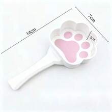 Cute Paw Print Spoon, Universal Pet Spoon For Cats And Dogs, Pet Feeding Spoon, Pet Feeding Supplies - White - View 2