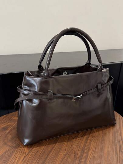 Bolso de mano de terciopelo de gran capacidad, bolso de hombro con diseño retro europeo y americano, nueva moda de otoño 2025 para damas