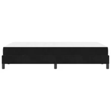 vidaXL Boxspringbett Mit Matratze, Schwarz, 120 X 200 Cm, Samt - Black - View 8