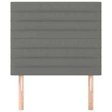 vidaXL Kopfteil Dunkelgrau 90 X 5 X 118/128 Cm Stoff - Grey - View 3