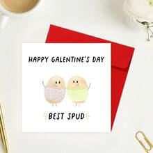 1 tấm thiệp Galentine tặng bạn thân, thiệp chúc mừng ngày Galentine, thiệp chơi chữ về khoai tây hay nhất, thiệp Galentine vui nhộn để chúc mừng bạn thân của bạn - Nhiều màu - Xem 11