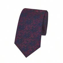 1pc Geometric Floral Print Paisley Striped Purple Casual Necktie, Polyester, Suitable For Work, Street, All Seasons, Hot Selling Promotion - Multicolor - View 2