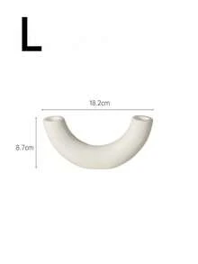 1个复古侘寂风格陶瓷烛台，黑白复古陶瓷烛台，家居装饰，适用于餐桌装饰、浪漫晚餐、情人节、婚礼、家居装饰 - 彩色 - 查看 12