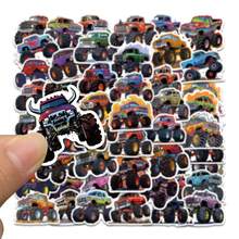 50pcs Cartoon Monster Car Stickers - PVC, Multi-Color, Self-Adhesive, Suitable For Laptops, Guitars, Skateboards, Etc. - Multicolor - View 8