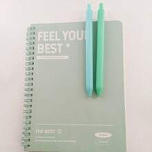 3pcs/Set Creative Large Capacity Thick Spiral Notebook Set, Cute & Personalized Accounting Book