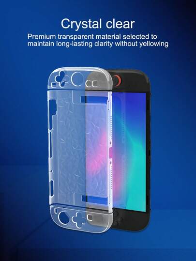 2pcs/Set Protective Case For Nintendo Switch 2nd Gen Console, Includes 2 Detachable Controller Grips + 1 Console Cover, Curved Bubble Design For Anti-Drop, Anti-Scratch, Anti-Slip, Enhancing Gameplay Experience