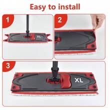 2/4/6pcs Upgraded XL Mop Replacement Pads, Compatible With Ultramax XL 2-In-1 Floor Mop, Wet & Dry Deep Cleaning, Washable Or Hand Wash, Suitable For Kitchen, Living Room, Deck, Cabin, Hallway, Cleaning Tool Accessories | Christmas - Multicolor - View 5
