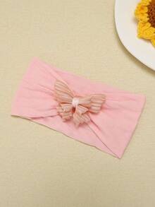 3pcs/Set Cute Butterfly Baby Headbands, Soft Nylon Elastic Headwraps Hair Accessories For Girls