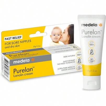 Medela | Crema Lanolina Purelan | Ungüento para Pezones Resecos | Lactancia | Contiene: 1 pieza