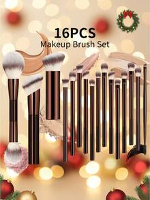 Professionelles Make-up-Pinsel-Set – 13-teilig, Mit Weichen Synthetikborsten & Tragetasche