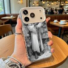 Funda de Teléfono Plateada Vintage Impresión de Alchemist Studio para iPhone 14 13 12 11 Pro Max y  Galaxy S23 S22 S21 Plus Opción de Regalo Ideal para Todas las Estaciones - Negro - Ver 3