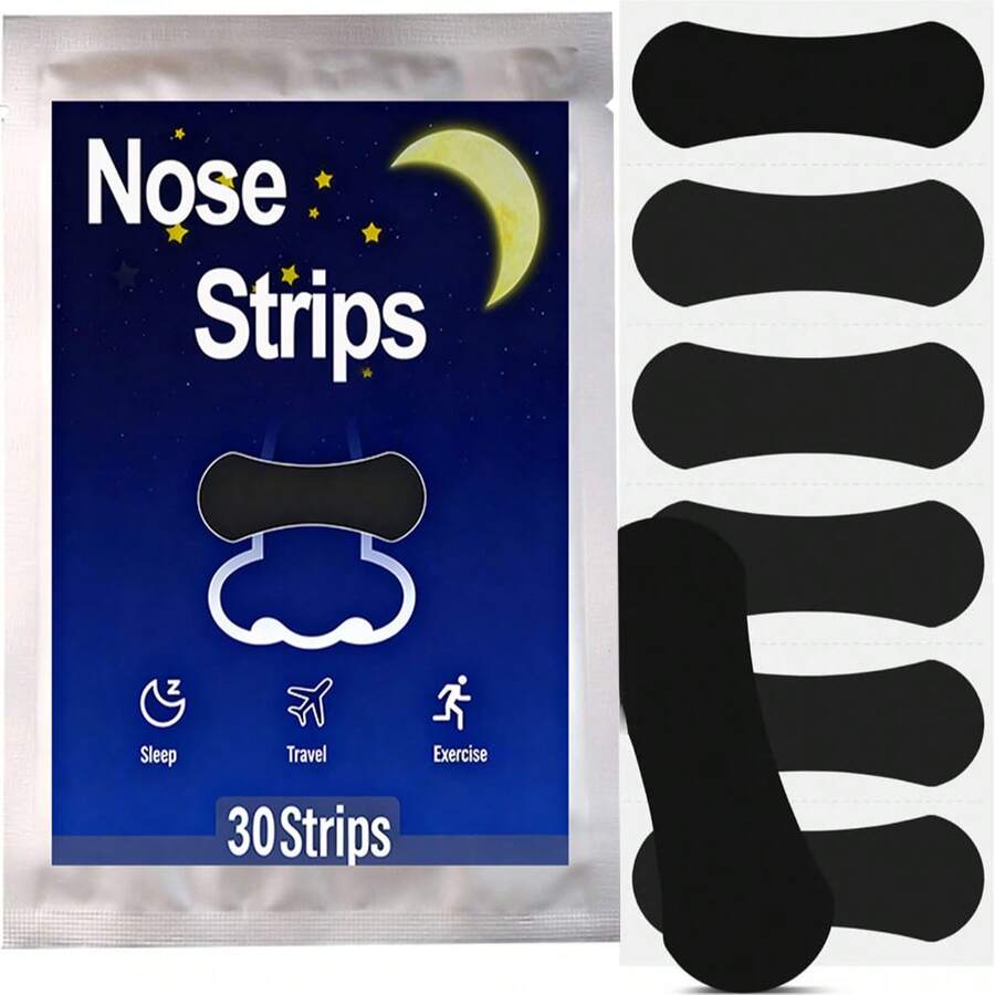30/60片防打鼾鼻貼 - 清晰呼吸鼻貼 - 強效睡眠鼻貼 - 清晰呼吸鼻貼 - 防打鼾鼻貼 - 彩色 - 查看 1