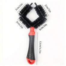 Bicycle Tire Cleaning Brush, MTB Road Bike Chain Cleaning Brush, Wheel Rim Brush, Cleaning Tool For Washing Tires, Rims, Hubs And Gears - Multicolor - View 8