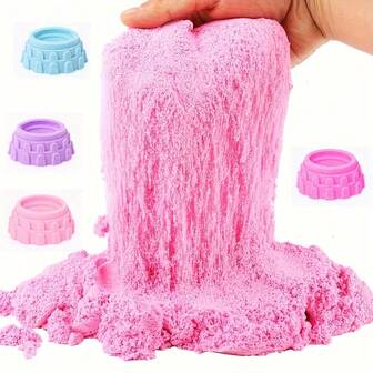 Space Sand - Starry Sky Magic Oil-Based Non-Sticky & Washable Sand, Kids' High Stretch DIY Educational Toy Sand Set, Parent-Child Interactive Creative Shaping Stress Relief Toy, Birthday/Children's Day/Easter Gift