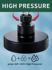 2 pezzi/set Soffione doccia rotondo montato a parete ad alta pressione, soffione doccia ad alta pressione con ugelli in silicone, soffione doccia in plastica durevole con supporto a parete regolabile, design a risparmio idrico e anti-schizzi, stile minimalista moderno, adatto per bagni di casa e hotel, bagni moderni, bagni alla moda e bagni di camper, accessori da bagno moderni montati a parete, regalo ideale per famiglia e amici - Multicolore - Visualizzare 9