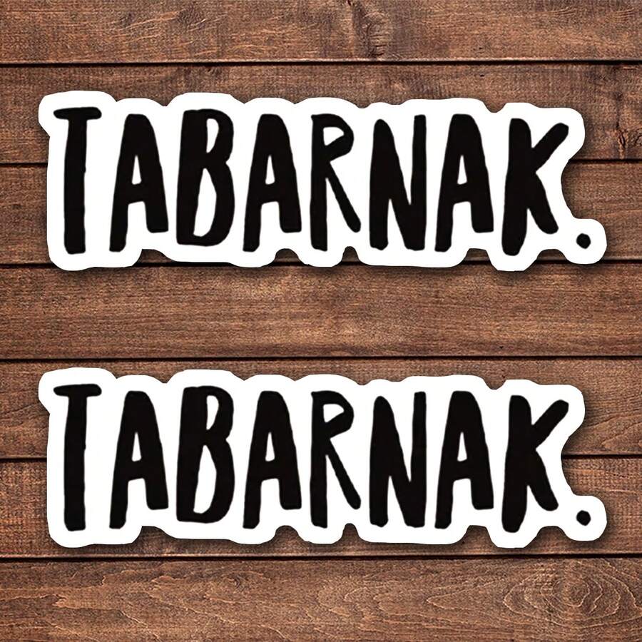 1/2/5pcs TABARNAK. Stickers, Durable & UV-Protected | Glossy Finish | Perfect For Laptops, Water Bottles, Phones | Ideal Gift For Book Lovers & Readers, For Return School, Book Lover Gifts,Art,Paintings,Vase Decor,Gag Gift For Work Or Motivational Reminder,School Supplies,God,Home Decor,Classroom,Custom Stickers,Teacher Supplies,Halloween/Christmas/Trick Or Treat,Jesus,Self Care,Scrapbook Supplies,Letter Stickers,Funny Stickers - Multicolor - View 1