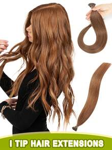 I-Tip Hair Extensions, Human Hair, I-Tip Hair Extensions - Invisible, Pre-Bonded Straight Fusion Hair Extensions, Unisex, I-Tip Hair Extensions, Human Hair Extensions, 1B Natural Black Straight Hair, I-Tip Keratin Hair Extensions, Invisible - Multicolor - View 57
