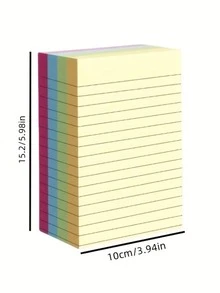Bloc de notas adhesivas coloridas de 200 hojas, bloc de notas creativo, bloc de notas desprendible, adecuado para estudiantes, oficinas y hogares; perfecto para regalos de Ramadán, San Valentín y Año Nuevo.