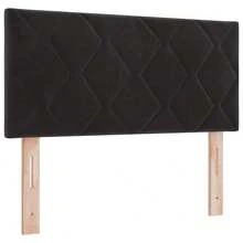 vidaXL Boxspringbett Mit Matratze, Schwarz, 90 X 190 Cm, Stoff - Schwarz - Übersicht 6