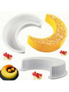 1/2/3pcs Mooncake Mold (Half Set), Silicone Mold, Suitable For Baking Mooncakes, Mousse, Desserts, Chocolates, Pizza And Bread, Kitchen Baking Tool - Multicolor - View 6