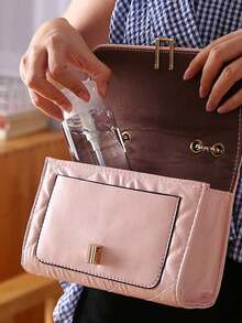 1Pc 120-200ml Empty Plastic Pump Bottles Flip-Top Pump Bottles Plastic Container Storage Container Empty Liquid Pump Heads Travel Essential Gift For Nail Polish Remover Makeup Remover Storage Travel - Multicolor - View 8