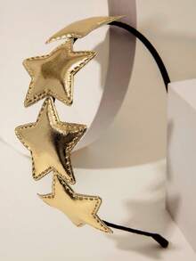 1pc Fashionable Gold Star Headband For Party,Stocking Stuffers,Stocking Fillers,Stocking Stuffers For Women,Stocking Fillers Women,Christmas Gifts,Gifts,Christmas Stocking Fillers,Gifts For Women,Gift,Christmas Gift,Stocking Stuffers For Adults,Stocking Fillers For Adult,Hair Stuff,Women's Accessories,Stocking Stuffer,Coming-Of-Age Hair Accessory,Christmas Hair Accessories,Gift Ideas For Women,Beauty Stocking Fillers,Christmas Gifts For Women